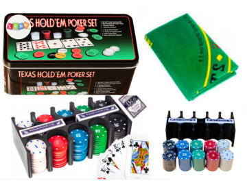 Poker set - žetoni in 2x karte eigrace