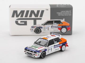 Mini GT Lancia Delta integrale evoluzione #1 Rally Monte Carlo 1993 eigrace