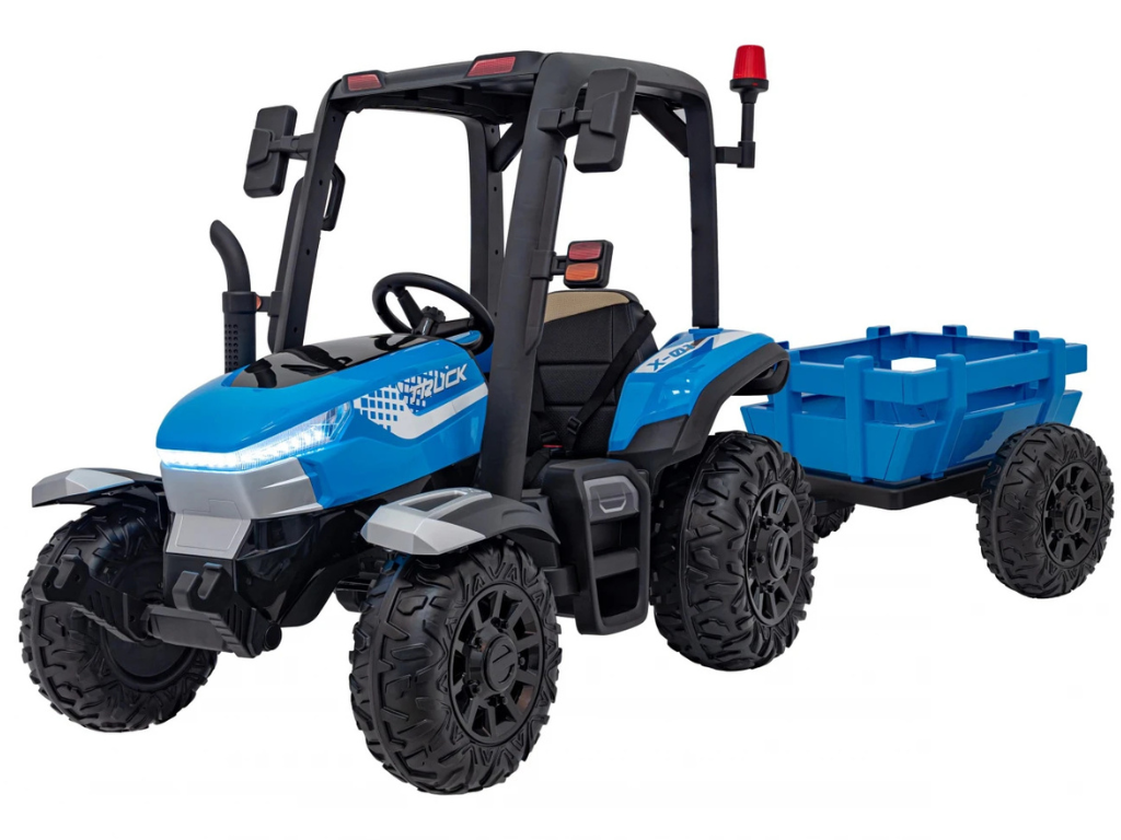 Otroški traktor Blast s prikolico – moder