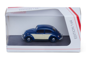 Schuco VW Beetle 2-tone Dark Blue and Ivory eigrace