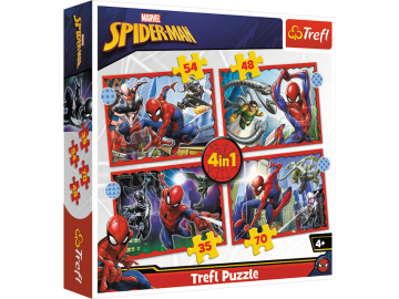 Trefl sestavljanka 4v1 Spider-Man eigrace
