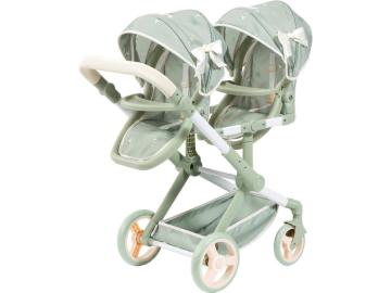 Igrača voziček Xeo Twin rože - mint eigrace